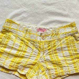 Lilly Pulitzer Yellow Plaid Short